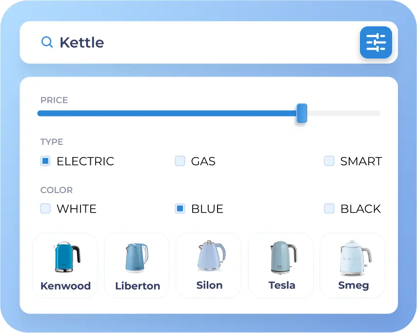 screenshot of Evinent Search